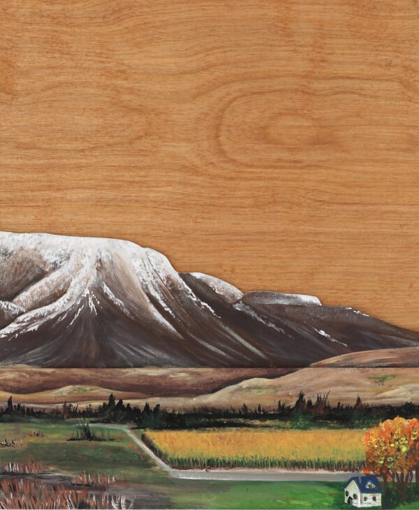 Paint Emmett Squaw Butte in 3D Layered wood Adult Paint and Sip Emmett events in emmett idaho on main street emmett at Maggies on Main.