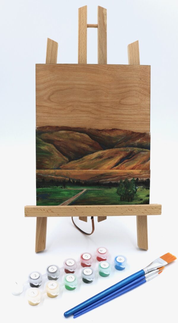 Paint Emmett Squaw Butte in 3D Layered wood Adult Paint and Sip Emmett events in emmett idaho on main street emmett at Maggies on Main.