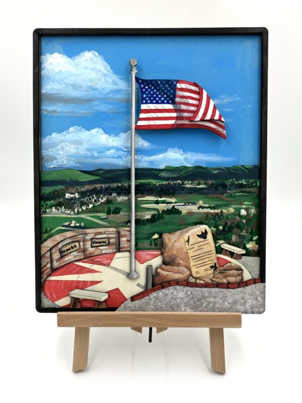 freezeout hill emmett idaho eagle idaho star idaho oregon trail paint by numbers kit with american flag 3d layered wood painting kit view of valley emmett valley memorial America