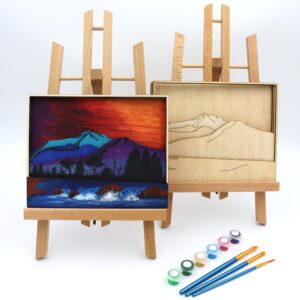 Squaw butte emmett idaho layered wood paint kit paint by numbers adult classes in emmett idaho adult events in emmett idaho paint and sip emmett idaho north plaza bridge sunsire sunset