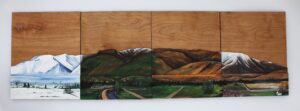 Paint Emmett Squaw Butte in 3D Layered wood Adult Paint and Sip Emmett events in emmett idaho on main street emmett at Maggies on Main.