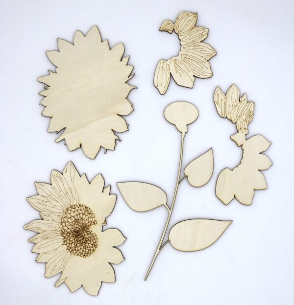 Sunflower 3d layered wood canvas cinko designs adult class emmett idaho at maggies on main paint and sip and paint