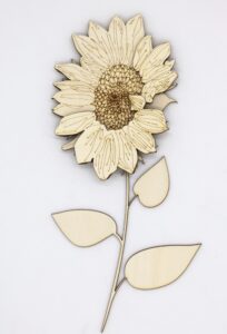 Sunflower 3d layered wood canvas cinko designs adult class emmett idaho at maggies on main paint and sip and paint