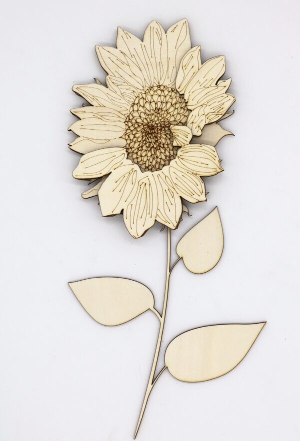 Sunflower 3d layered wood canvas cinko designs adult class emmett idaho at maggies on main paint and sip and paint
