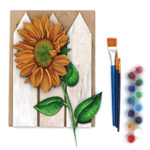 3D layered wood sunflower paint class at maggies on main in emmett idaho what to do in emmett adult class