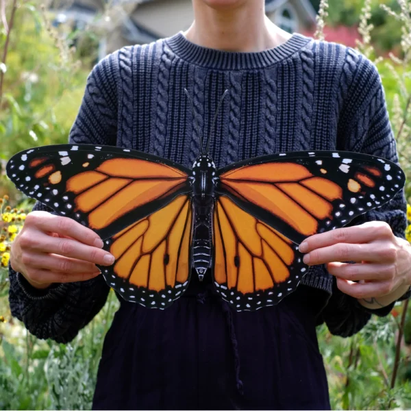 Mommy and Me Paint and Tea Class in Emmett Idaho at Maggies on Main. Monarch butterfly 3D layered wood paint class for kids emmett events