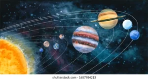 3D Kids Paint class at maggies on main street emmett idaho solar system