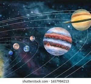 3D Kids Paint class at maggies on main street emmett idaho solar system