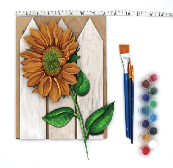 3D layered wood sunflower paint class at maggies on main in emmett idaho what to do in emmett adult class
