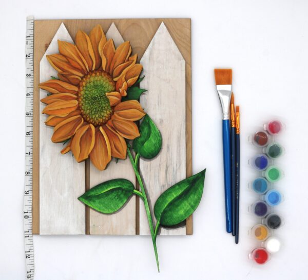 3D layered wood sunflower paint class at maggies on main in emmett idaho what to do in emmett adult class