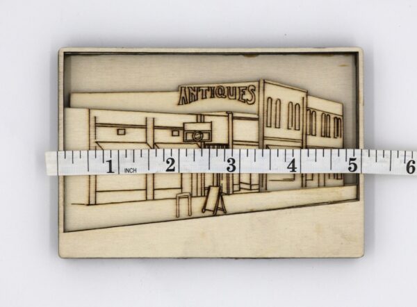 main street down town mini miniature layered wood canvas with magnet magnetic paint project similar to paint by number for adults craft DIY