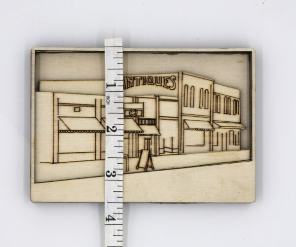 main street down town mini miniature layered wood canvas with magnet magnetic paint project similar to paint by number for adults craft DIY
