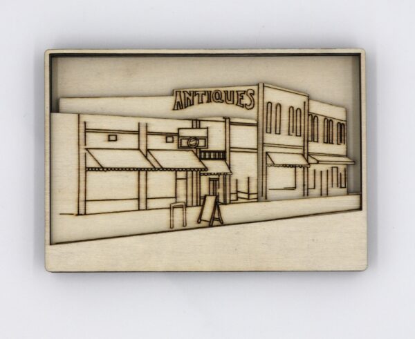 main street down town mini miniature layered wood canvas with magnet magnetic paint project similar to paint by number for adults craft DIY