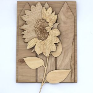 3D layered wood sunflower paint class at maggies on main in emmett idaho what to do in emmett adult class