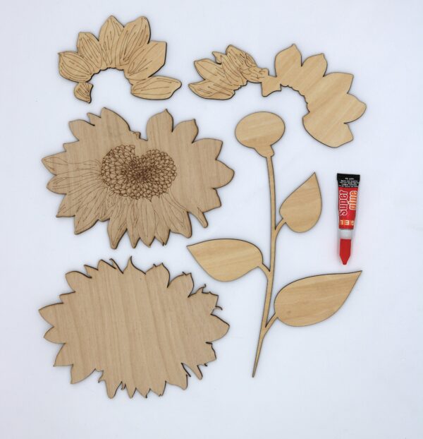 3D layered wood sunflower paint class at maggies on main in emmett idaho what to do in emmett adult class