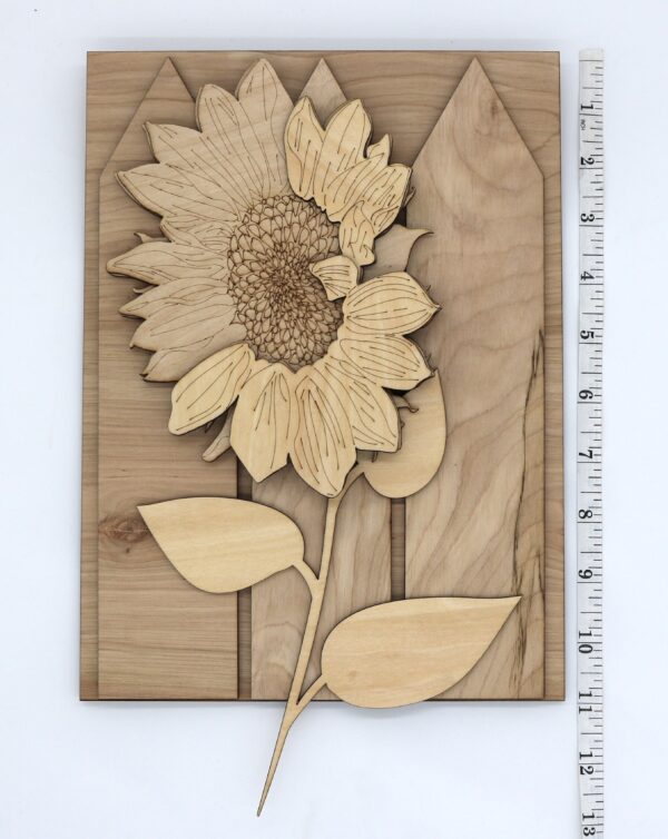 3D layered wood sunflower paint class at maggies on main in emmett idaho what to do in emmett adult class