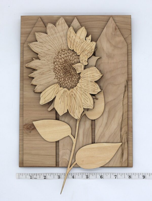 3D layered wood sunflower paint class at maggies on main in emmett idaho what to do in emmett adult class