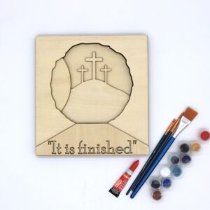 3D Easter Layered Wood Paint Kit | He has Risen!