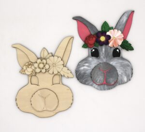 cinko designs emmett idaho layered wood bunny kids paint and art club easter 2026 rabbit, cottontail, childrens craft