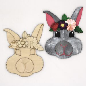 cinko designs emmett idaho layered wood bunny kids paint and art club easter 2026 rabbit, cottontail, childrens craft